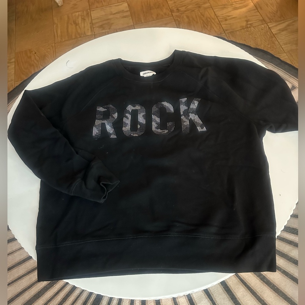 Zadig & Voltaire Black Studded Sweatshirt